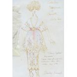 Shirley Russell (British, 20th century): Costume Design, 'Valentino Nazimova as Camille', Leslie