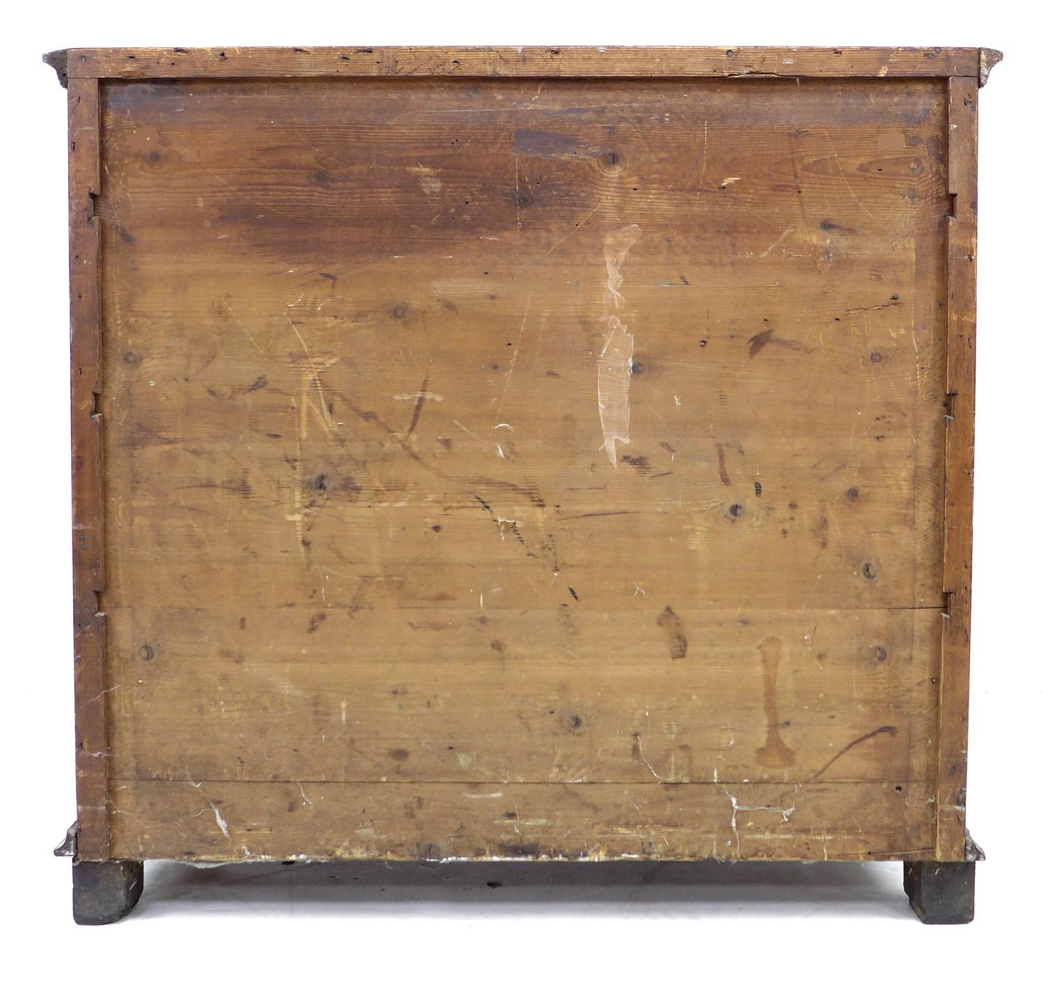 A late 19th century Danish oak chest of four graduating drawers, with brass handles and escutcheons, - Image 6 of 7