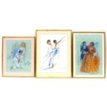 Charlotte Fawley (British, 20th century): three ballet duet studies, one other featuring and