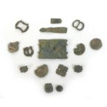 A collection of fifteen detectorist finds dating from 13th century and later, comprising an