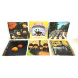 A group of six Beatles and related vinyl LPs, comprising 'Abbey Road', PCS 7088 Stereo, sleeve cover