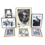 A group of eight photographs and photographic reproductions of Rudolf Nureyev, two signed by him,