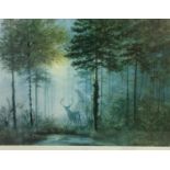 After Gerald Coulson (British, b. 1926): three signed colour prints comprising 'Quiet Forest', 61 by