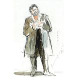 Charlotte Fawley (British, 20th century): 'Pavarotti as Cavaradossi, Tosca', signed by Luciano