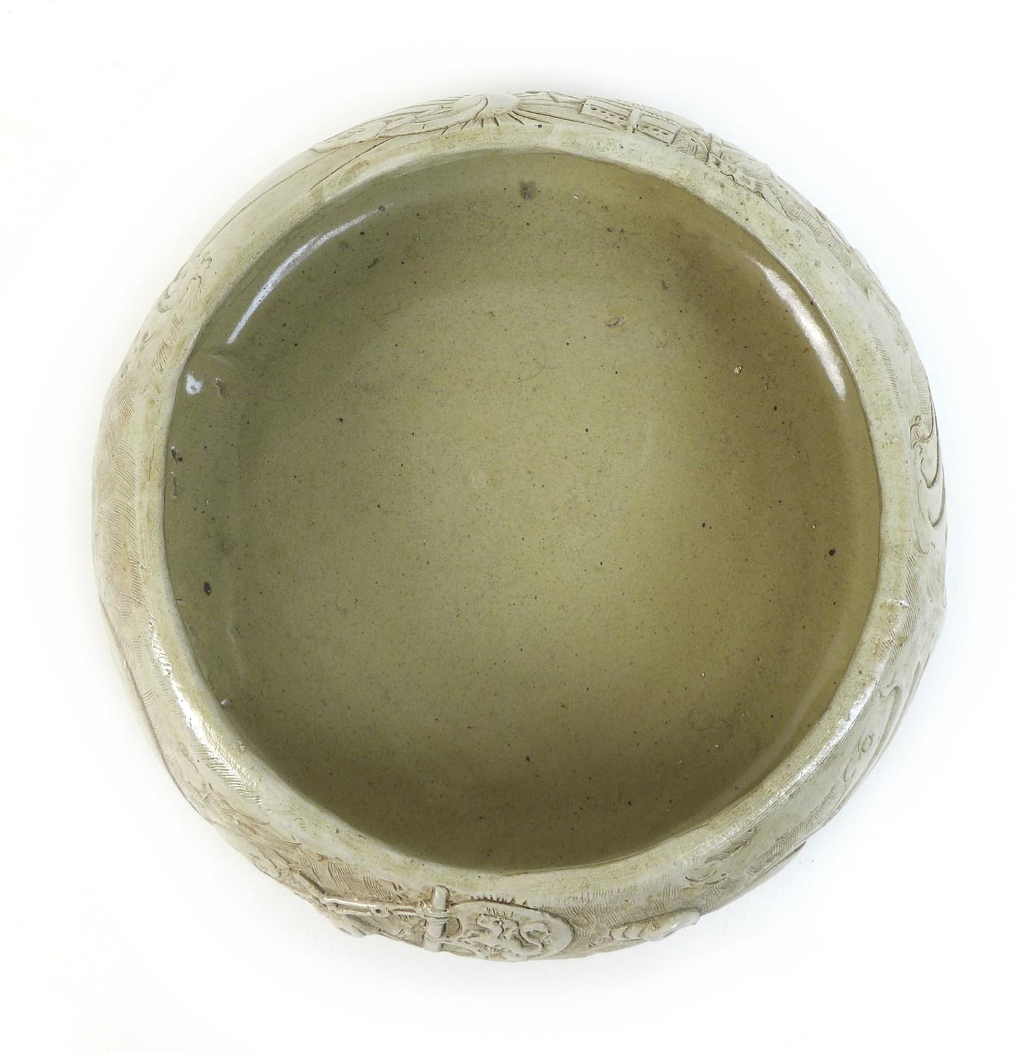 William Oram Trivett (British, 1872-1955), ceramic bowl, signed 'W.O. Trivett', with relief - Image 9 of 10