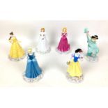 A group of six Royal Doulton Walt Disney Showcase Collection Princess figurines, comprising