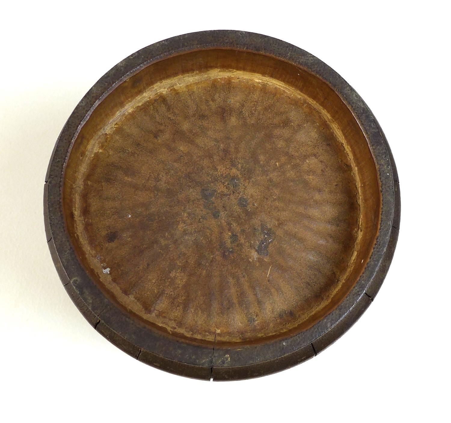 A Chinese bamboo brush pot, bitong, Qing Dynasty, late 19th century, carved in relief with four - Image 6 of 6