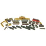 A collection of Hornby Dublo railway model Locos and accessories, including 'Silver King', '