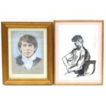 Charlotte Fawley (British, 20th century): Two portraits of Rudolf Nureyev, comprising 'Rudolf'