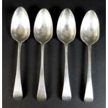 Four George III Hanoverian pattern silver tablespoons, Richard Crossley, London 1793, all