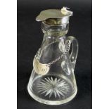 A George V silver topped whisky noggin, Hukin & Heath Ltd. Birmingham 1913, 7 by 6.5 by 10.5cm high,