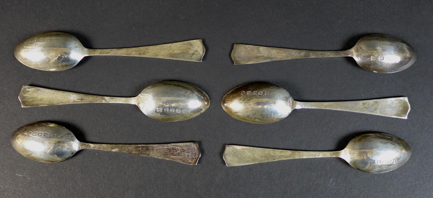 A set of six George V silver Jubilee teaspoons, terminals engraved 'AD 1910-35', Northern Goldsmiths - Image 3 of 6