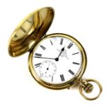 A Victorian Dent 18ct gold cased full hunter pocket watch, number 40790, keyless wind