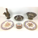 A group of six pieces of 20th century European ceramics, including a Jean Gerbino (1876-1966)