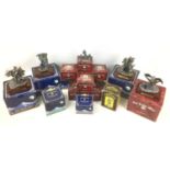 Fourteen Tudor Mint 'Myth and Magic' silver plated figurines, including 'The Taskmaster' 12.5 by 9