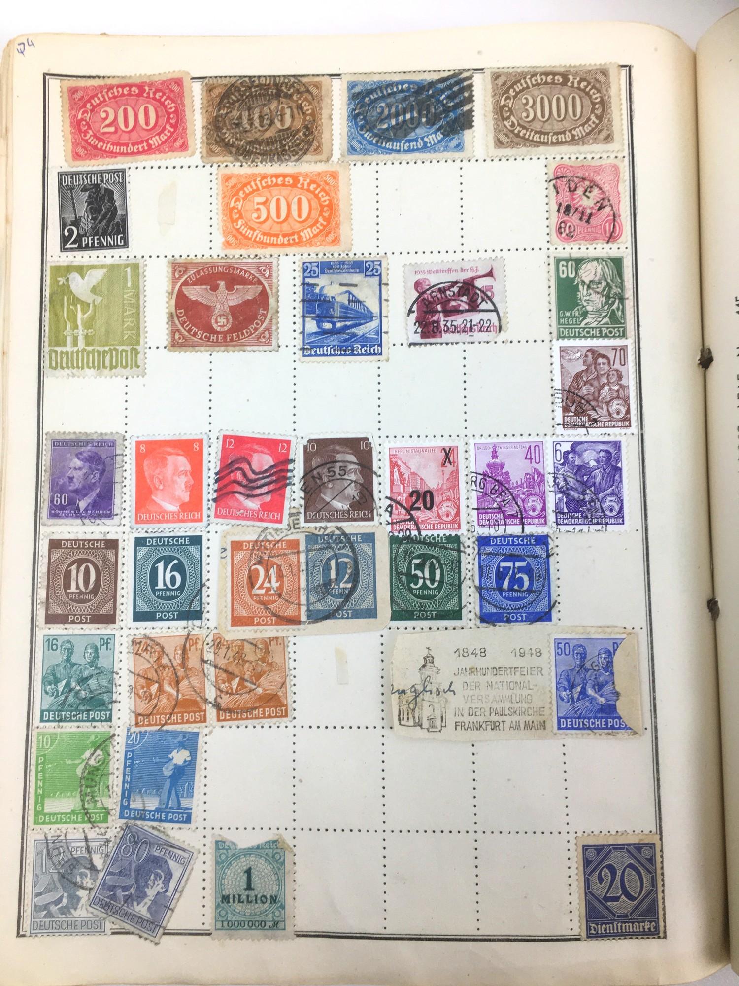 A collection of British stamps, including eight albums of various sizes of stamps, including one old - Image 4 of 8