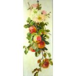 D. G. (British, 20th century): still life depicting apples and chrysanthemums, initialled 'D G'