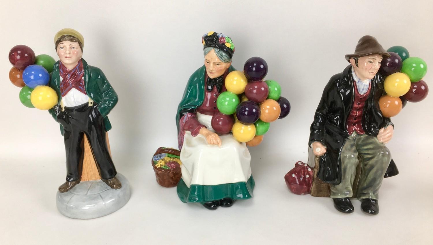 A collection of Royal Doulton and Hummel figurines, comprising, three Royal Doulton figurines, ' - Image 2 of 3