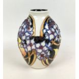 A Moorcroft Hydragia baluster form vase, Trial piece with sticker over base marks dated '22/8/17',