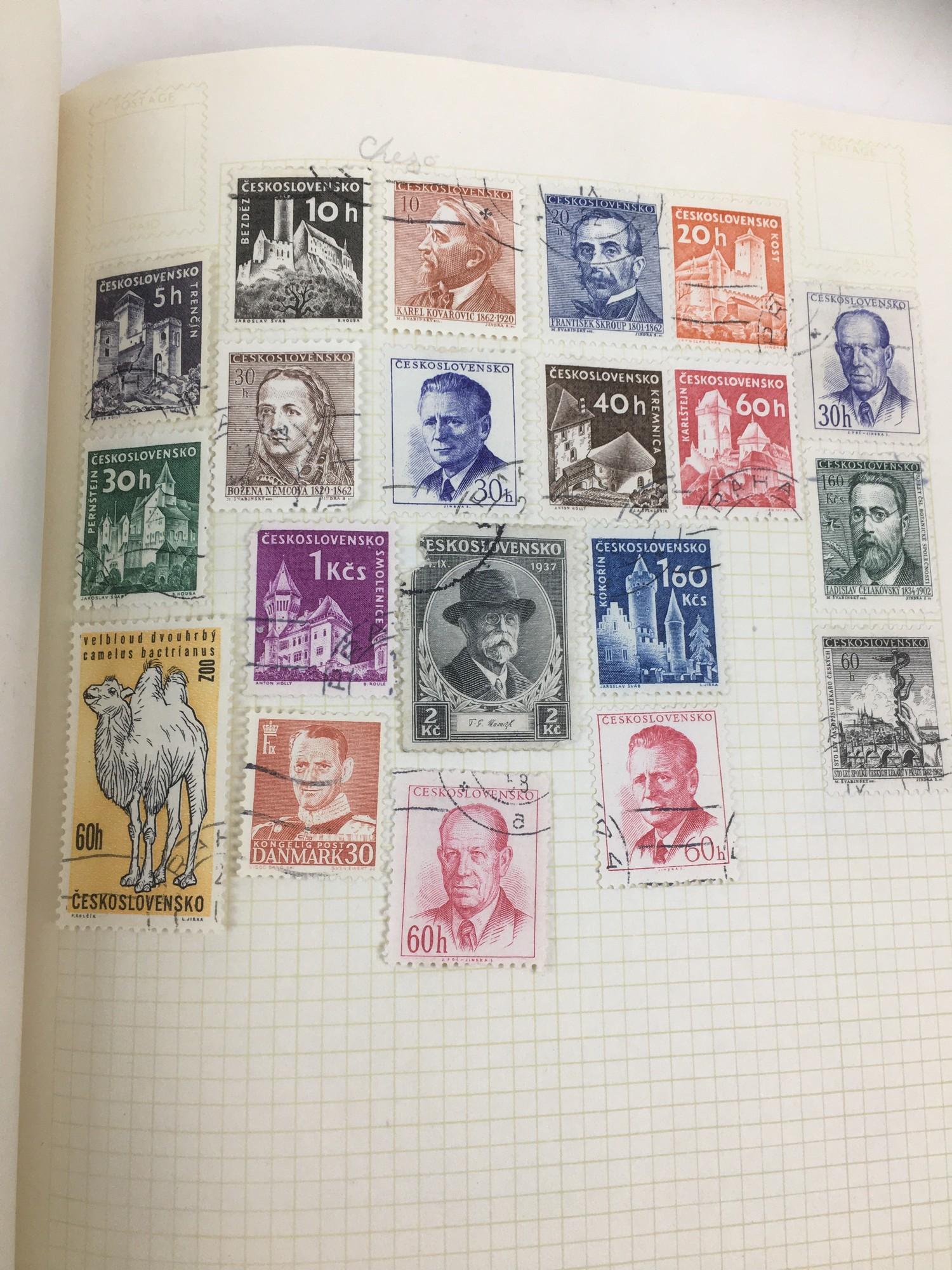 A collection of British stamps, including eight albums of various sizes of stamps, including one old - Image 6 of 8