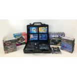 A Sega Megadrive 16 bit and an Sega 32X console with games and accessories, including twenty