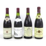 Vintage Wine: a mixed parcel of four bottles, comprising a bottle of Mercurey, Les Champs Martins,