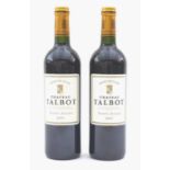 Vintage Wine: two bottles of Chateau Talbot St. Julien, 2005, Grand Cru, U: both high fill. (2)