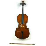A Stentor half size cello, together with bow and soft case.