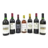 Vintage Wine: a mixed parcel of seven bottles, comprising a bottle of Chateau Kirwan, 1982, Margaux,