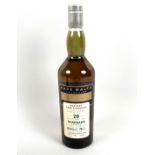 Vintage Whisky: a bottle of Rosebank single malt Scotch whisky, Rare Malts Selection, 20 years,