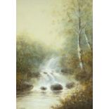 J. Hartford (British School, 20th century): 'A Rushing Stream', watercolour, signed, 34 by 24.5cm,
