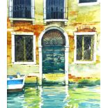 David Morris (British, 20th century): 'Peeling Paint - Venice', signed lower right, watercolour,