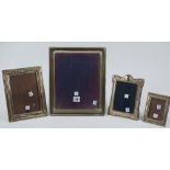 A silver mounted rectangular photograph frame,