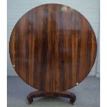 A William IV rosewood centre table,