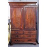 A George III linen press,