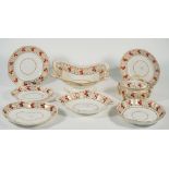 A Derby porcelain part dessert service, circa 1820,