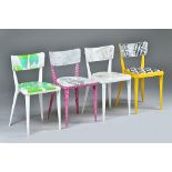 Four Race furniture BA2 chairs, 70th anniversary special editions, comprising; Kassandra Isaacson,