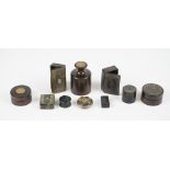 A small group of treen collectables, 19th century,