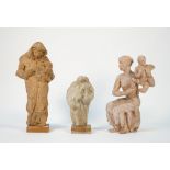 Edward Charles Napier Folkard (1911-2005), three terracotta/ ceramic maquettes,