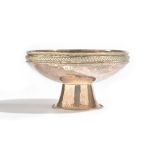 A silver footed bowl, of circular form,