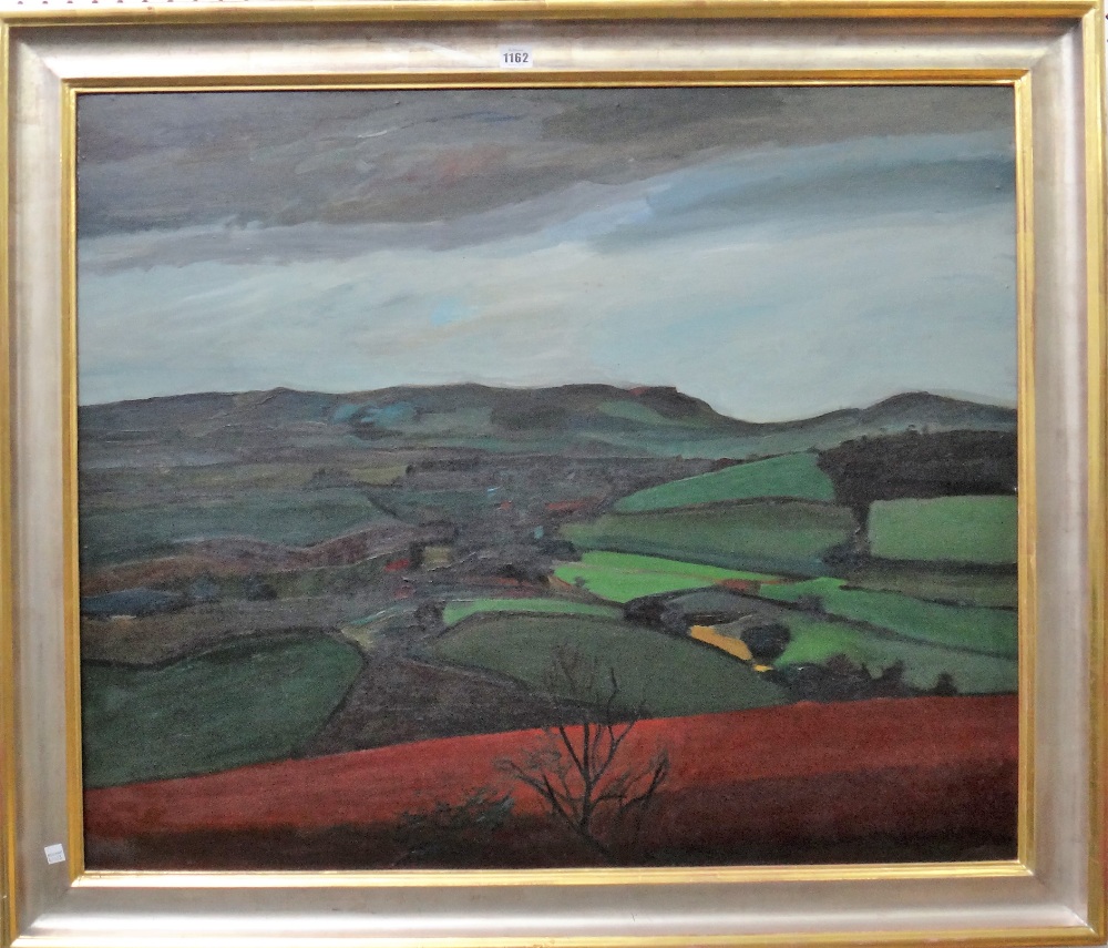 Ben Levene (1938-2010), Landscape, oil on board, signed and inscribed on reverse, 75cm x 90cm. - Image 2 of 3