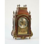 A French mahogany cased mantel clock, circa.