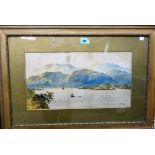 Edwin Earp (19th/20th century), Loch scenes, a pair, both signed, each 26.5cm x 49.5cm, (2).