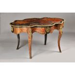 A 19th century gilt metal mounted ebonised boulle work centre table,