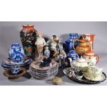 English and Asian ceramics, including; mainly modern bowls, jugs, vases and sundry, (qty).