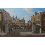 John Aldridge (20th century), The Anchor Brewery, Southwark, 1959, oil on canvas,