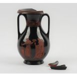 A rare Dillwyn's Etruscan ware small pelike vase, 1847-1850,