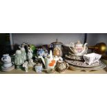 Assorted ceramics, mostly English to include; Spode, Derby, Staffordshire, Wedgwood and sundry,
