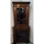 A Victorian mahogany chest of two short and three long graduated drawers on bun feet.