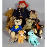 Toys comprising; mainly teddy bears including Paddington and Steiff, (qty).